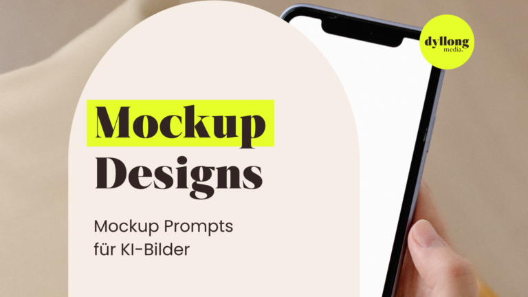 Mockup Designs: Mockup Prompts für KI-Bilder