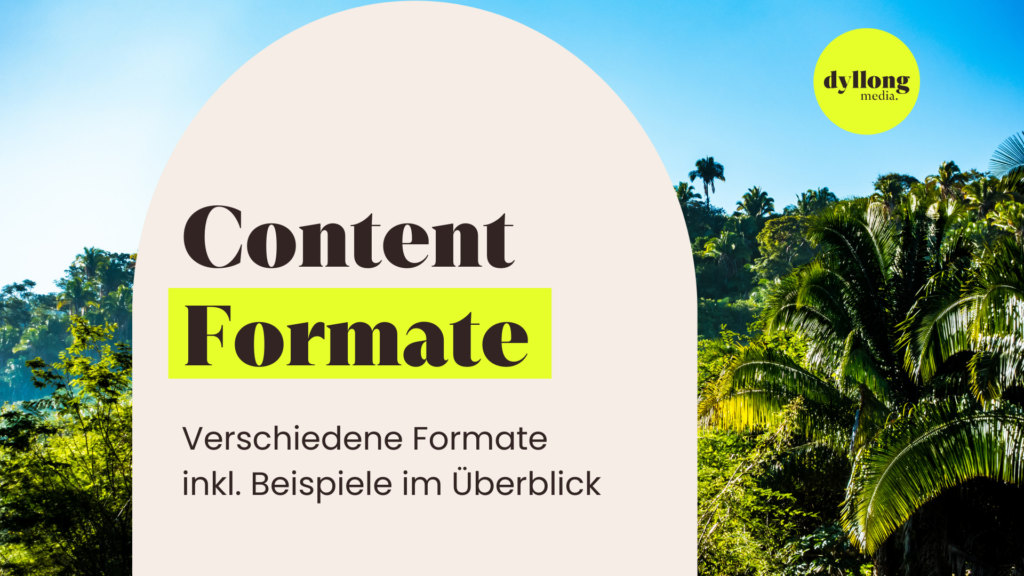 Content Formate: Verschiedene Formate inkl. Beispiele im Überblick