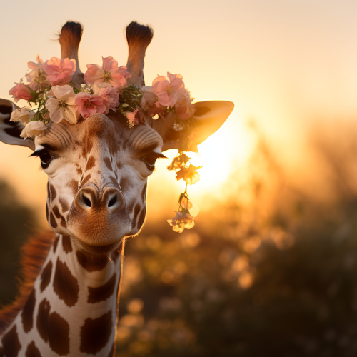 giraffe made with midjourney